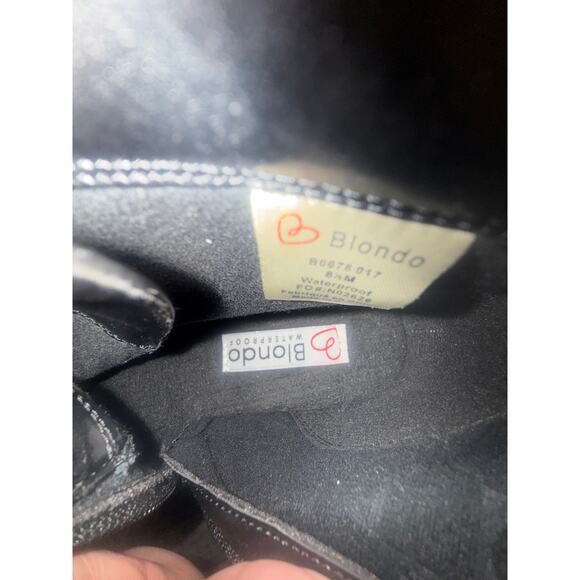 Blondo Waterproof Black Leather Combat Boots | Women’s Size 8.5 - Picture 8 of 9